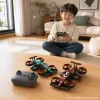 The RX121 quadcopter flying car, a remote-controlled unmanned aerial vehicle, comes in an orange propeller shield, air pressure, height control, headless mode, ground drift, and keyboard spin roll details Picture